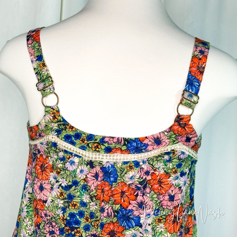 Anthropologie Abel The Label Floral Tiered Trapeze Dress - Picture 10 of 10